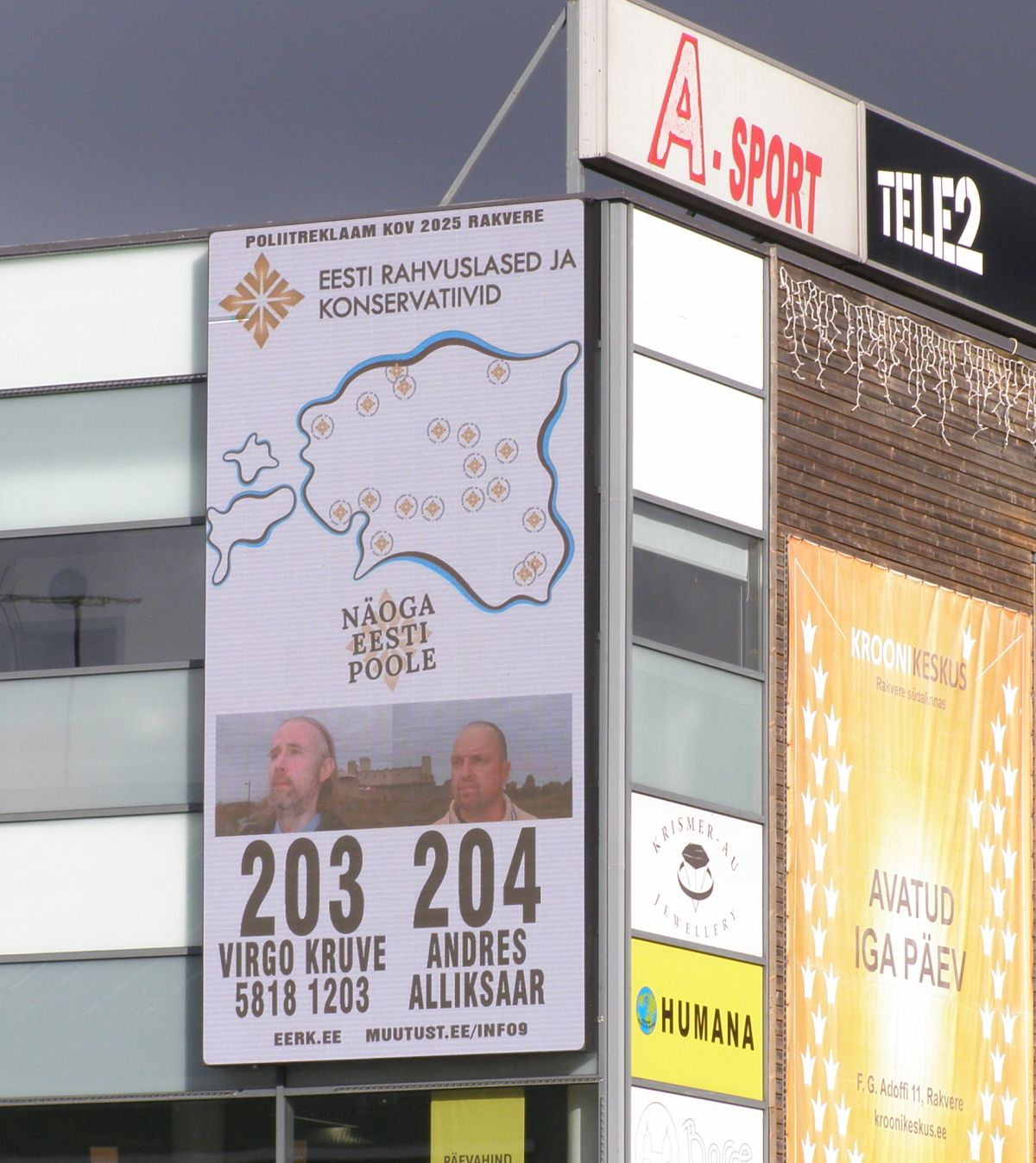 Uus valik Rakveres - Erakond Eesti Rahvuslased ja Konservatiivid 203
